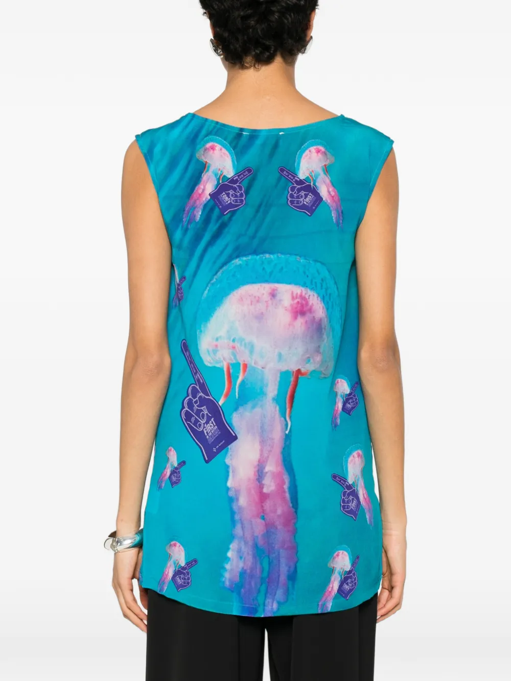 The Artistylist Mouwloze top Blauw
