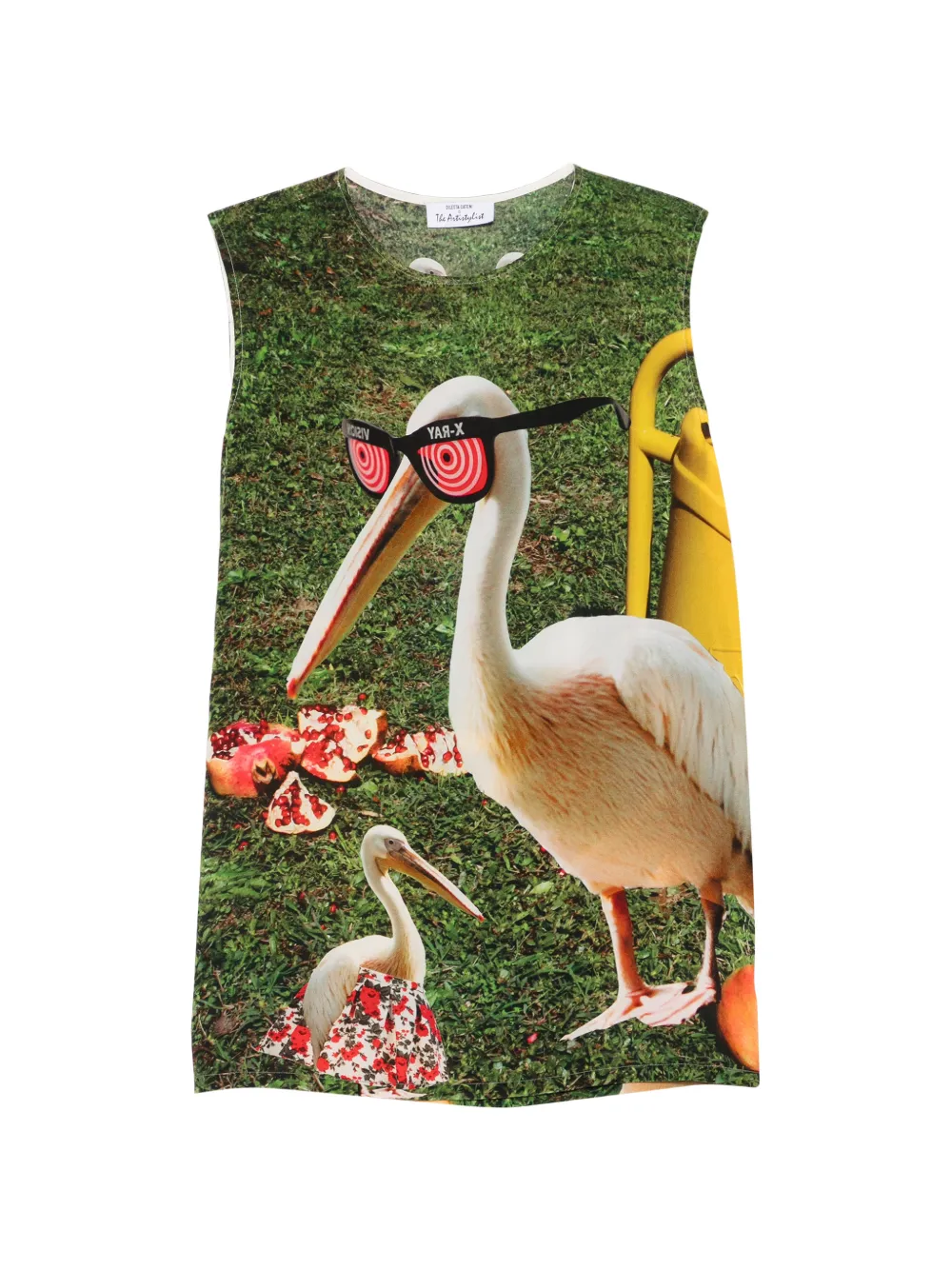 The Artistylist graphic-print sleeveless top - Verde