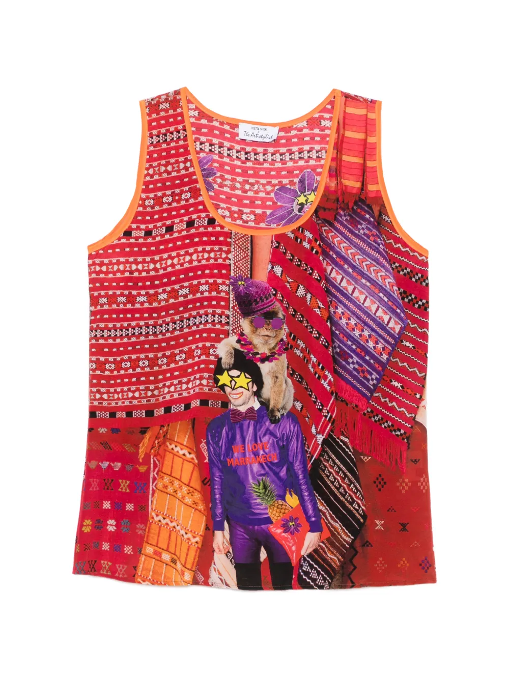 The Artistylist graphic-print tank top - Rot