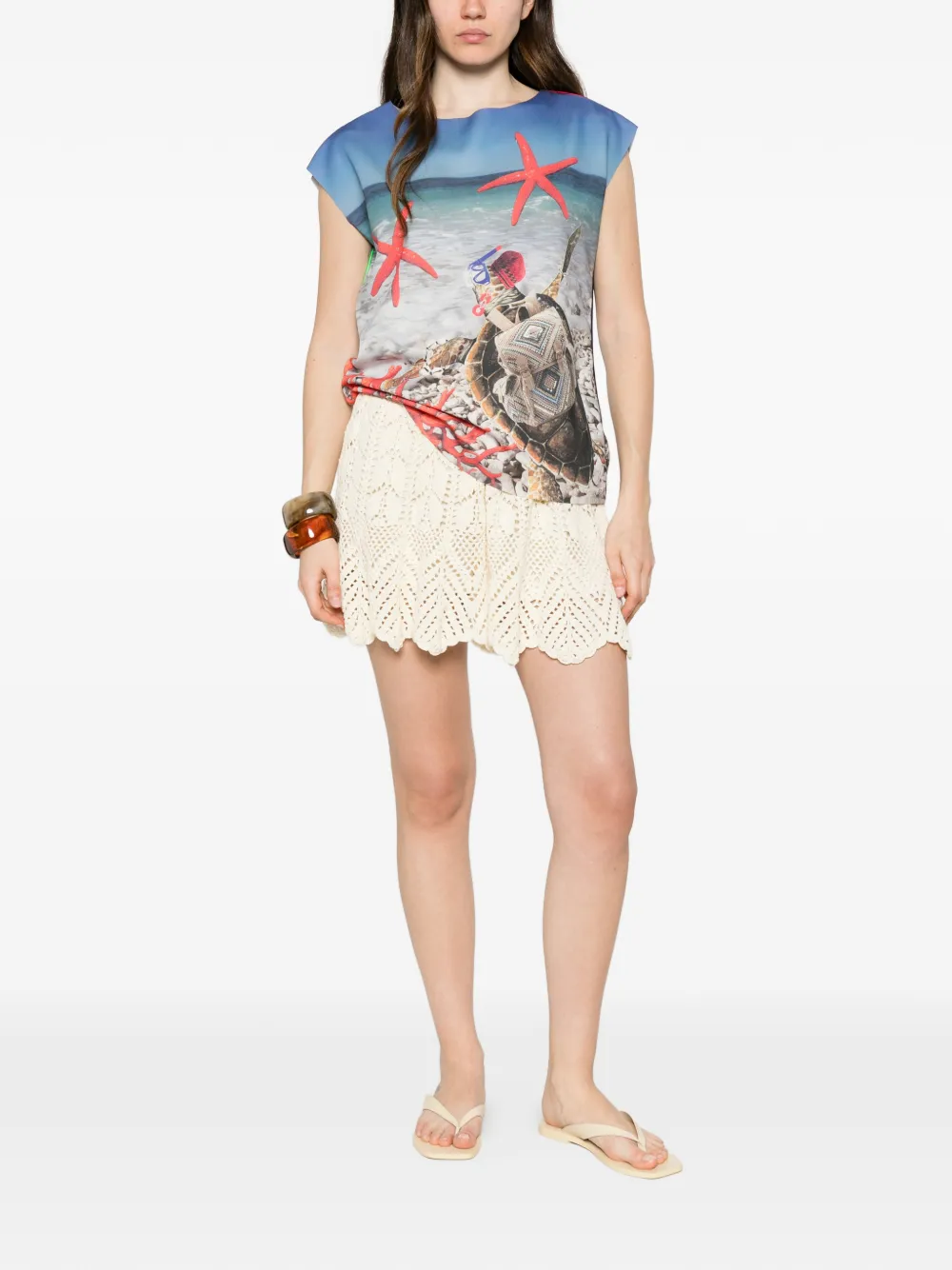 The Artistylist Tanktop met print Blauw
