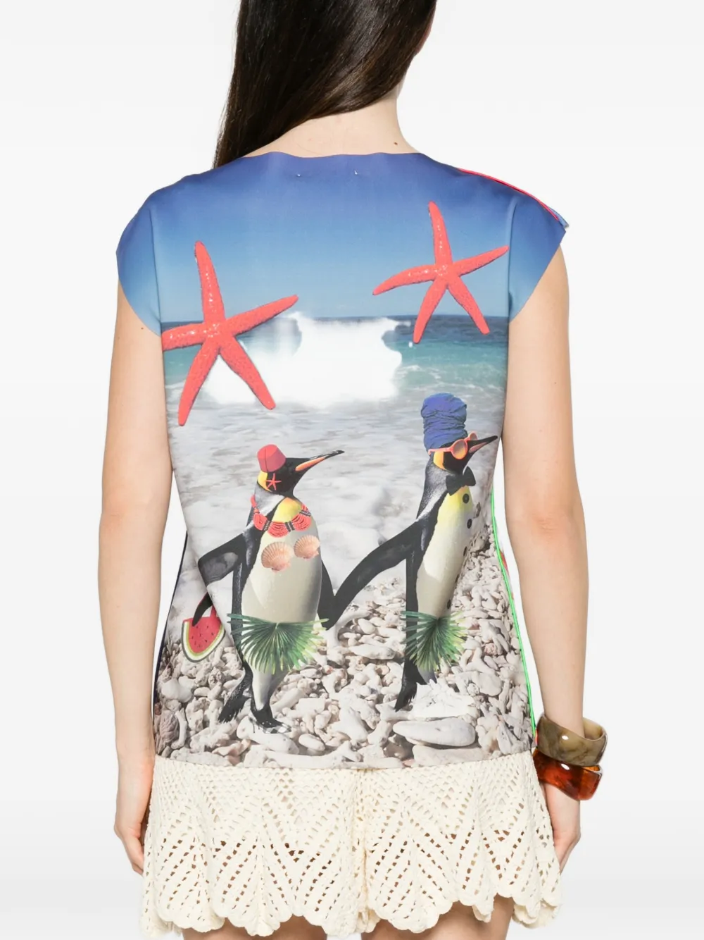 The Artistylist Tanktop met print Blauw
