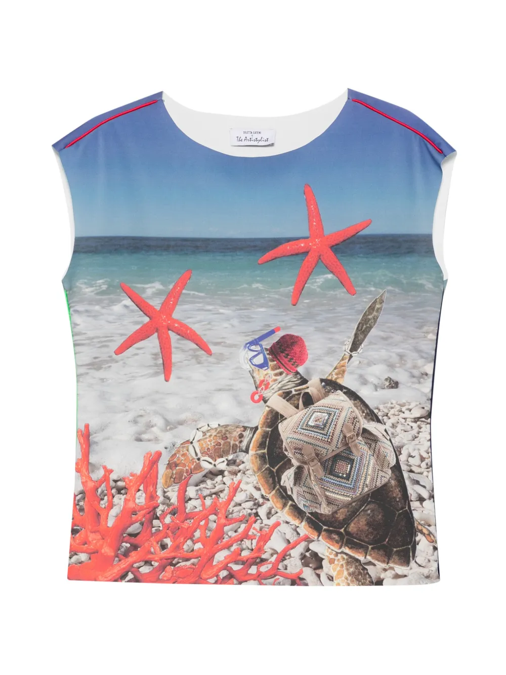 The Artistylist graphic-print sleeveless tank top - Blu