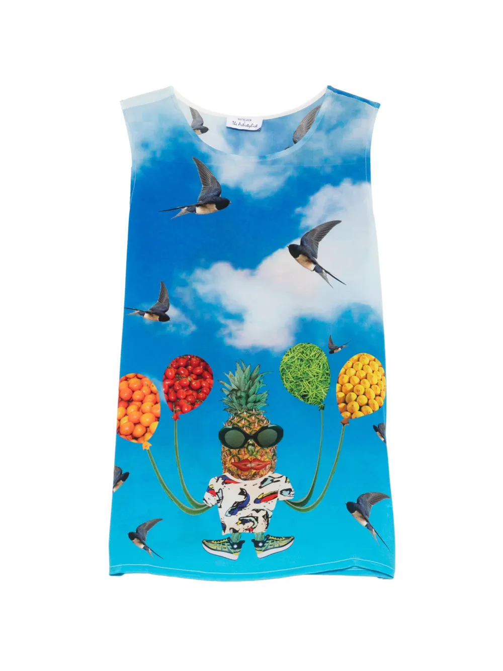 The Artistylist graphic-print sleeveless top - Blu