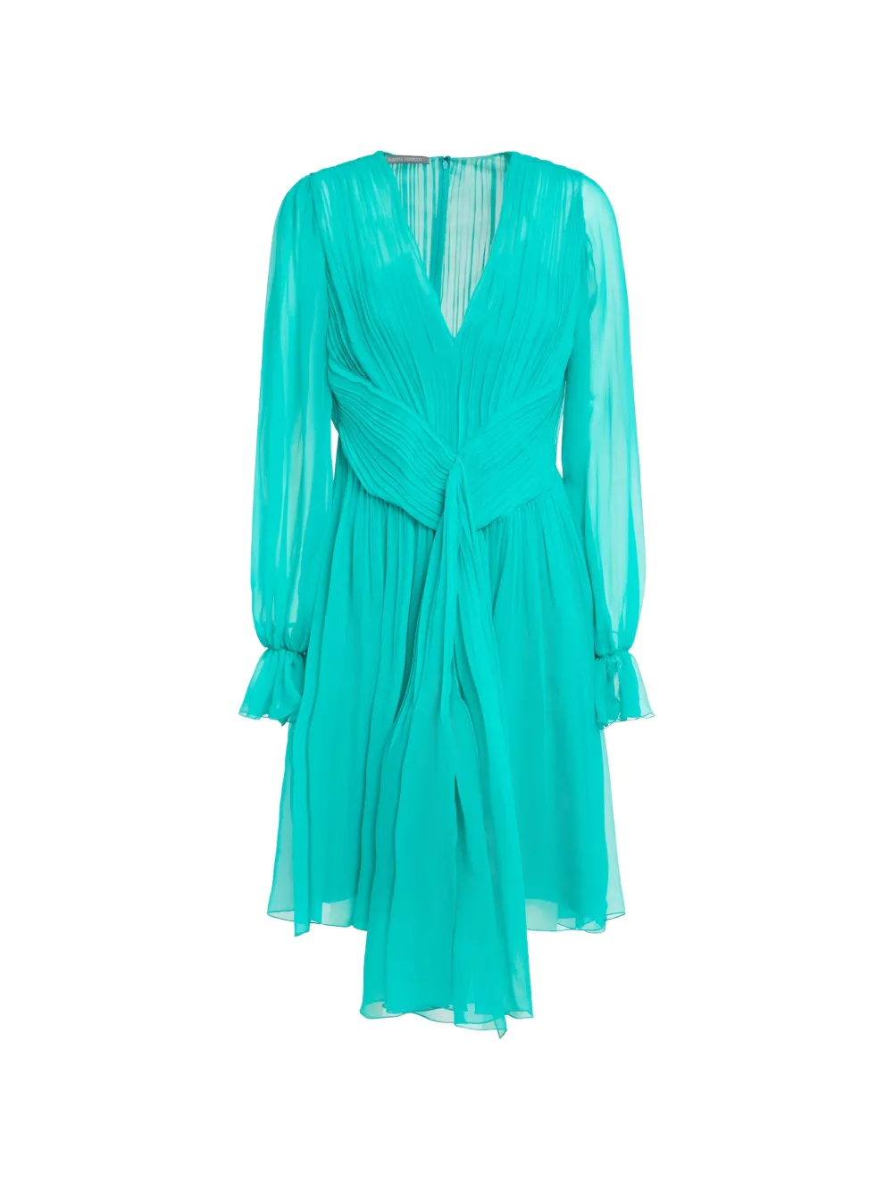 Alberta Ferretti Mini-jurk met V-hals Groen