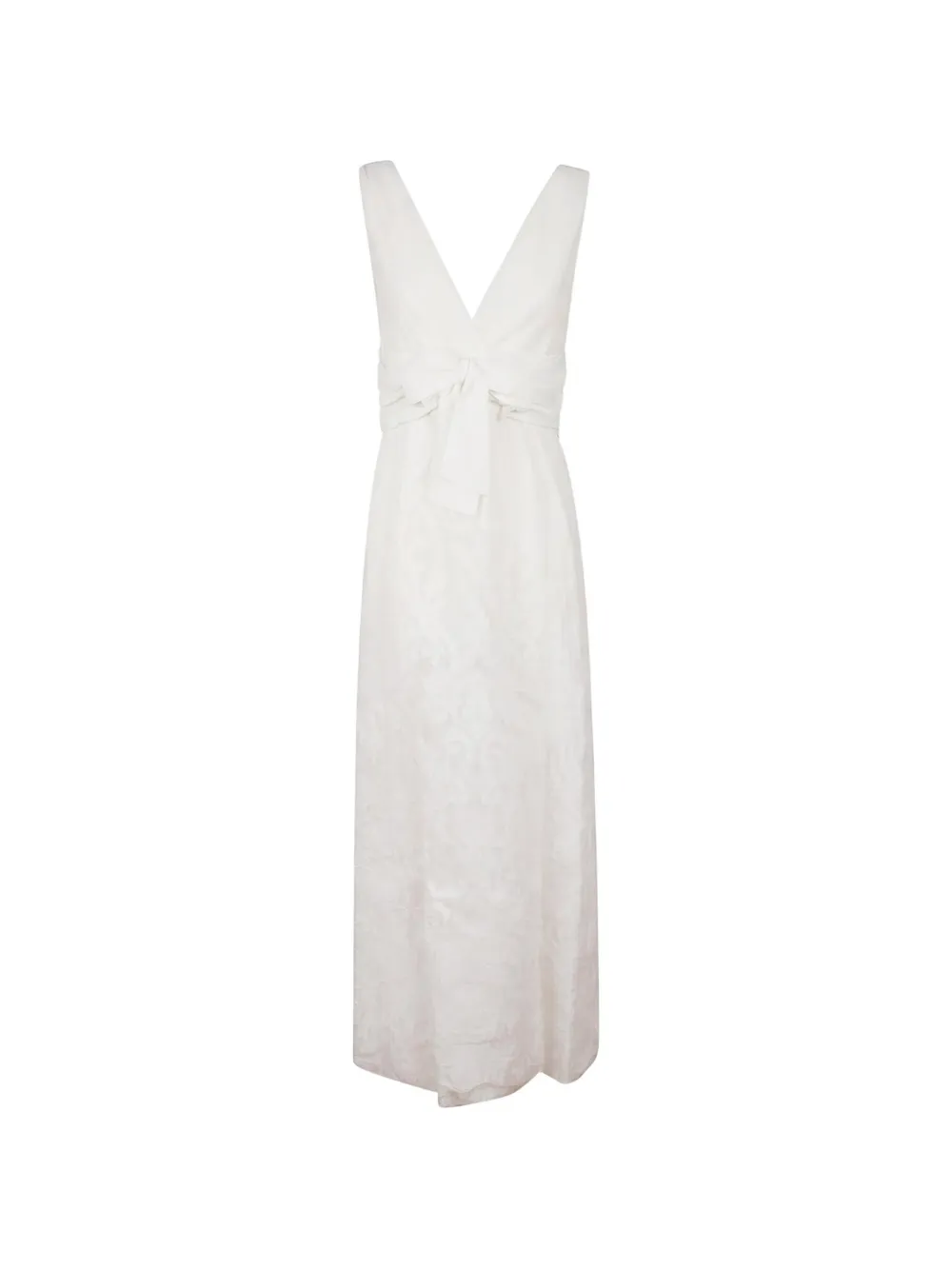Giambattista Valli bow-detail floral-lace maxi dress - White