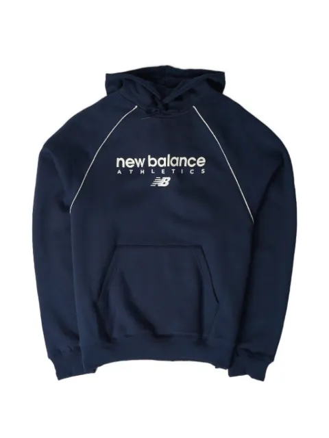 New Balance logo-print piped hoodie