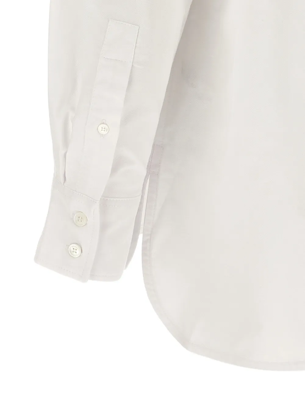 Maison Kitsuné Baby Fox overhemd met logopatch Wit