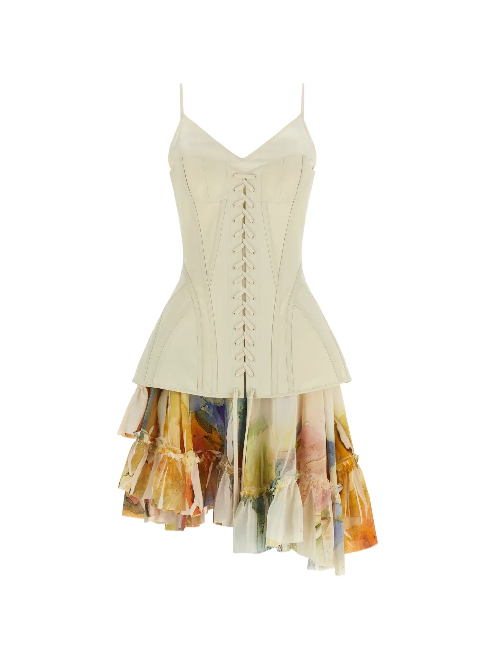 Alexander McQueen corset dress - Bianco