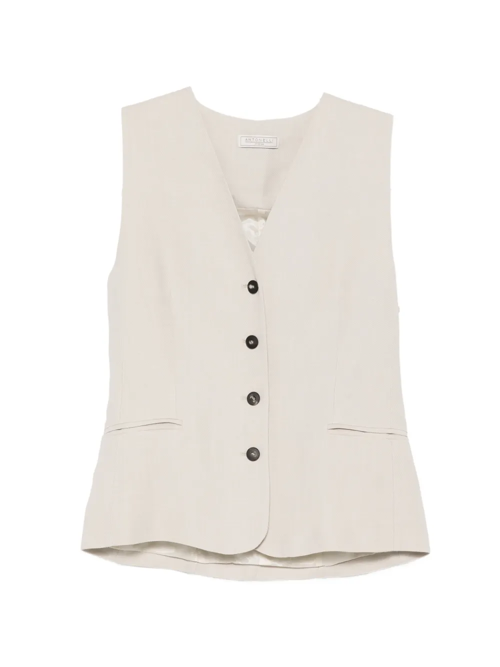 Antonelli Jesi buttoned waistcoat - Grigio