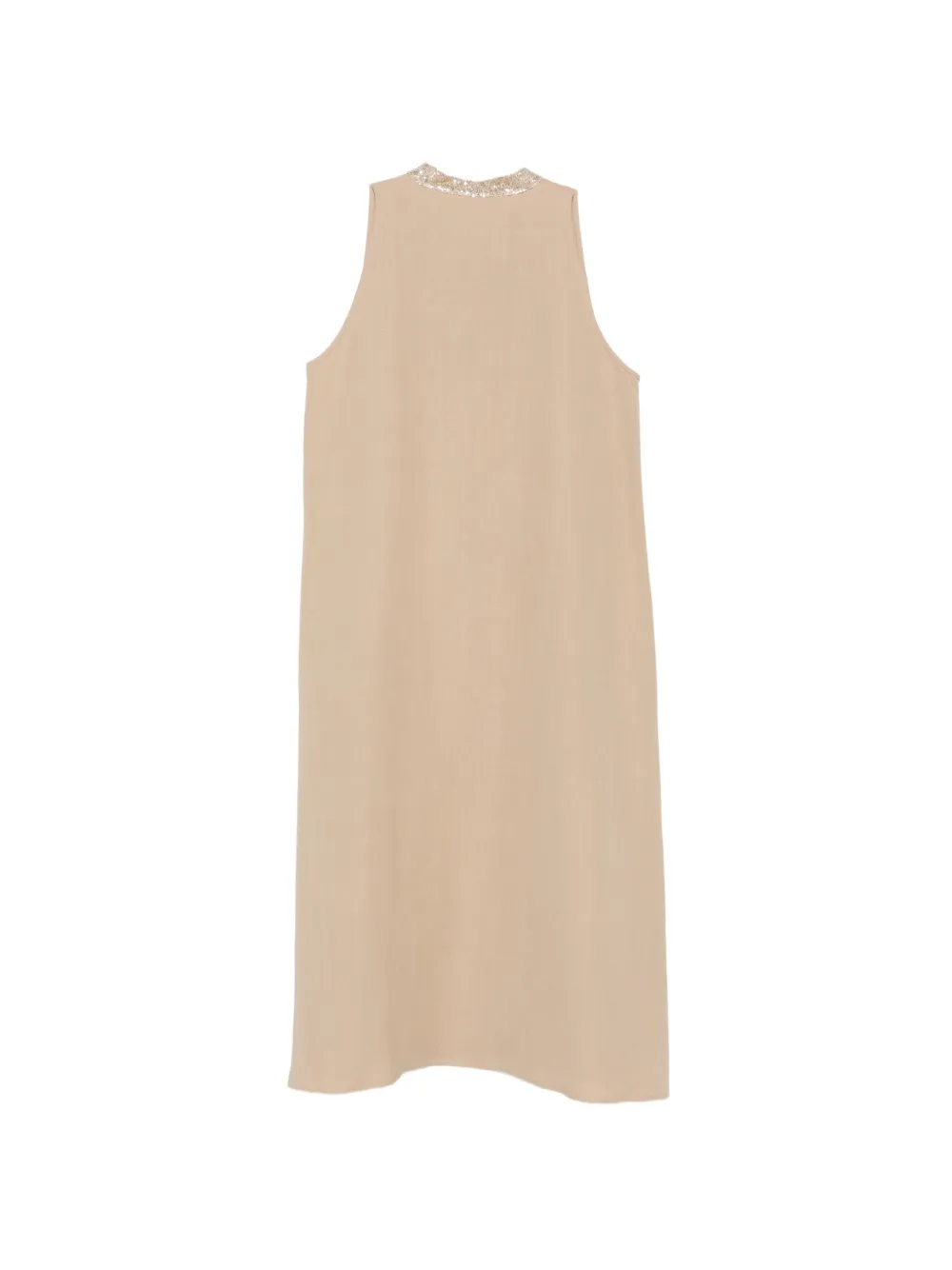Antonelli Minnie midi-jurk verfraaid met pailletten Beige