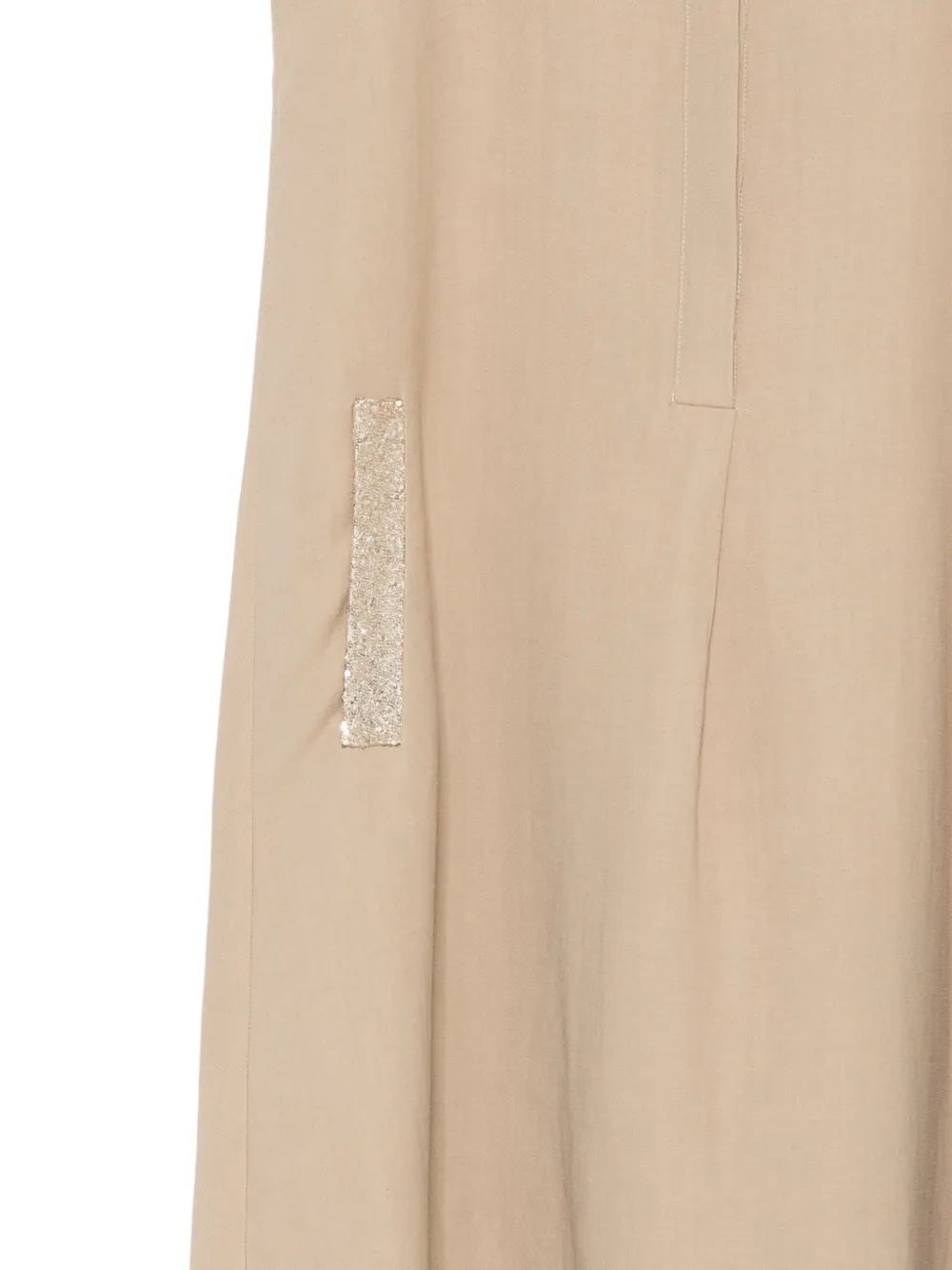 Antonelli Minnie midi-jurk verfraaid met pailletten Beige