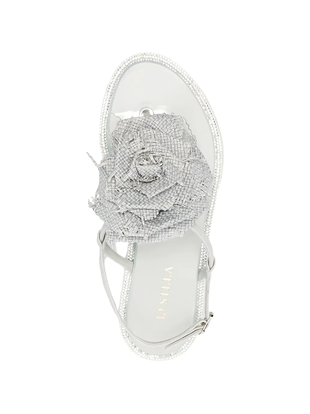 Le Silla Rose slingback sandals Zilver