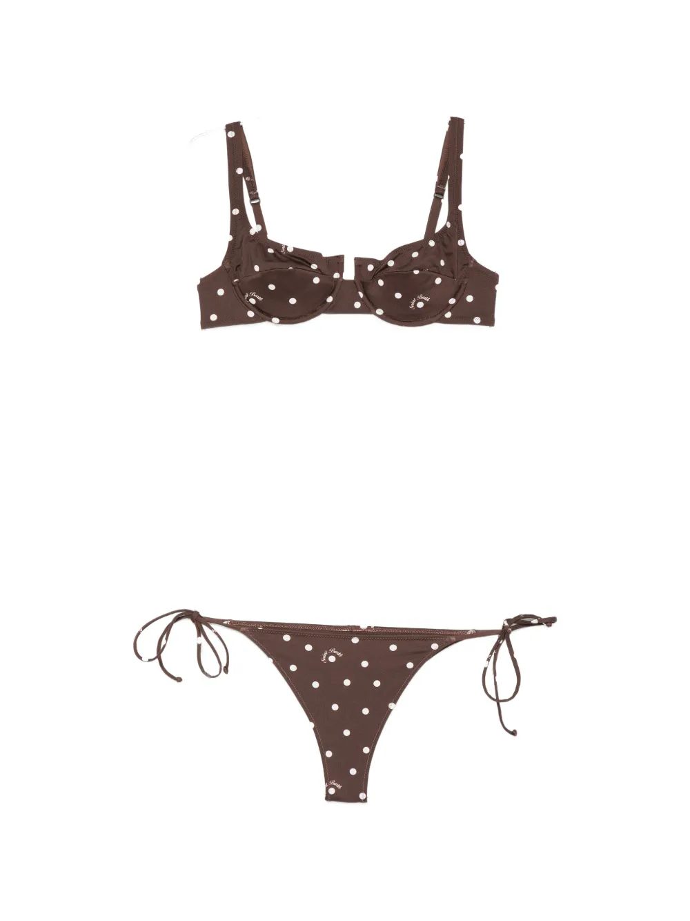 Mc2 Saint Barth Amira Bikini In Brown