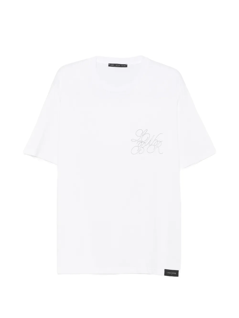 Low Brand logo-embroidered T-shirt - Weiß