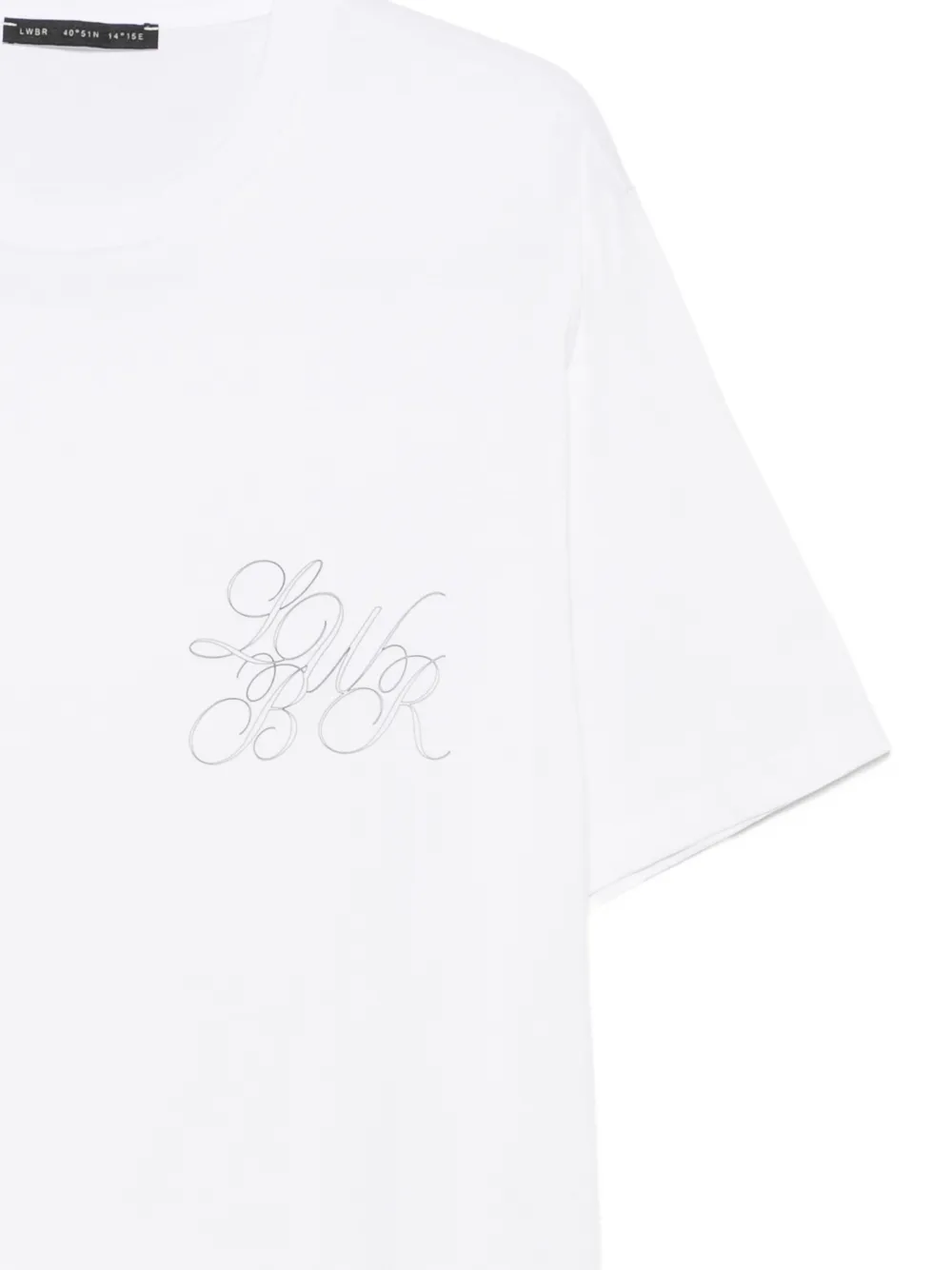 Low Brand T-shirt met geborduurd logo Wit