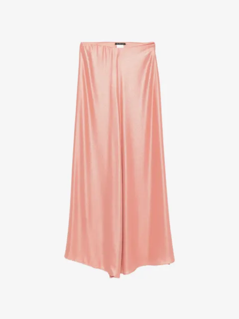 LE RJTANGE pantalones palazzo con efecto metalizado
