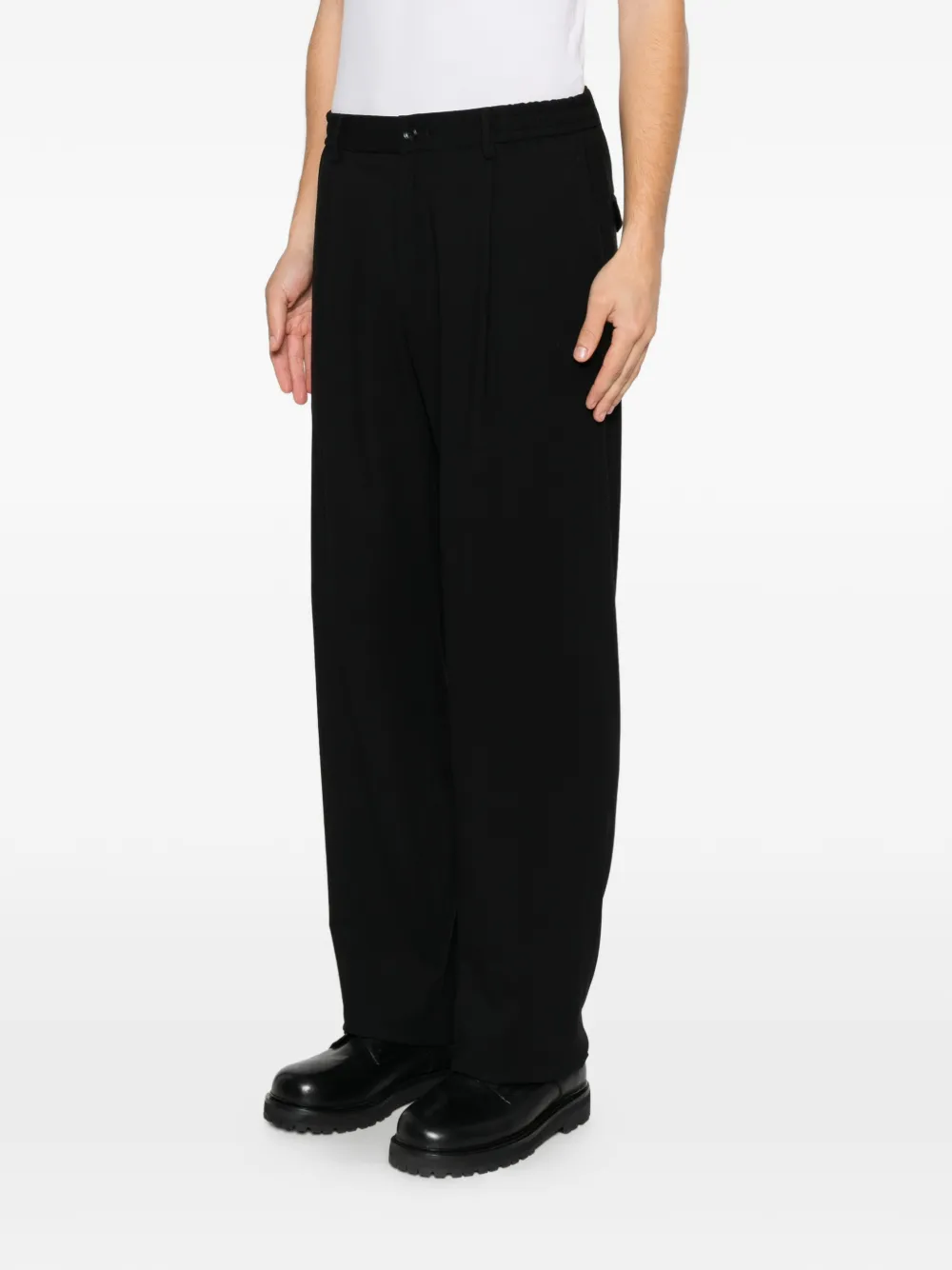 Tagliatore Broek met geplooid detail Zwart