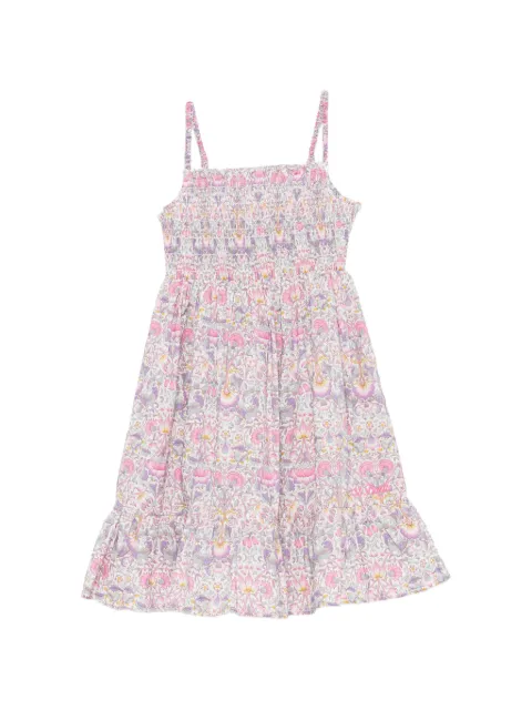 MC2 Saint Barth Kids Gerafftes Miki Kleid mit Blumenprint