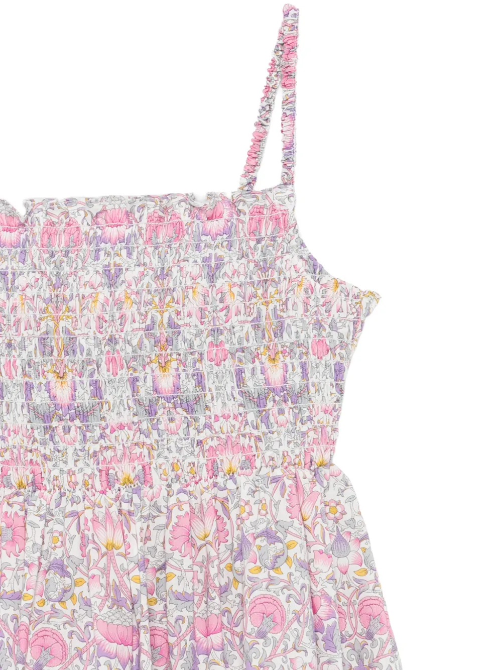 MC2 Saint Barth Kids Miki gelaagde jurk met bloemenprint Paars