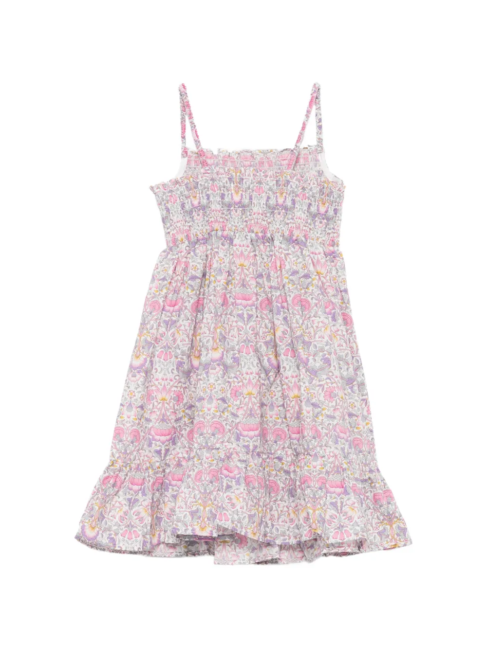 MC2 Saint Barth Kids Miki gelaagde jurk met bloemenprint Paars