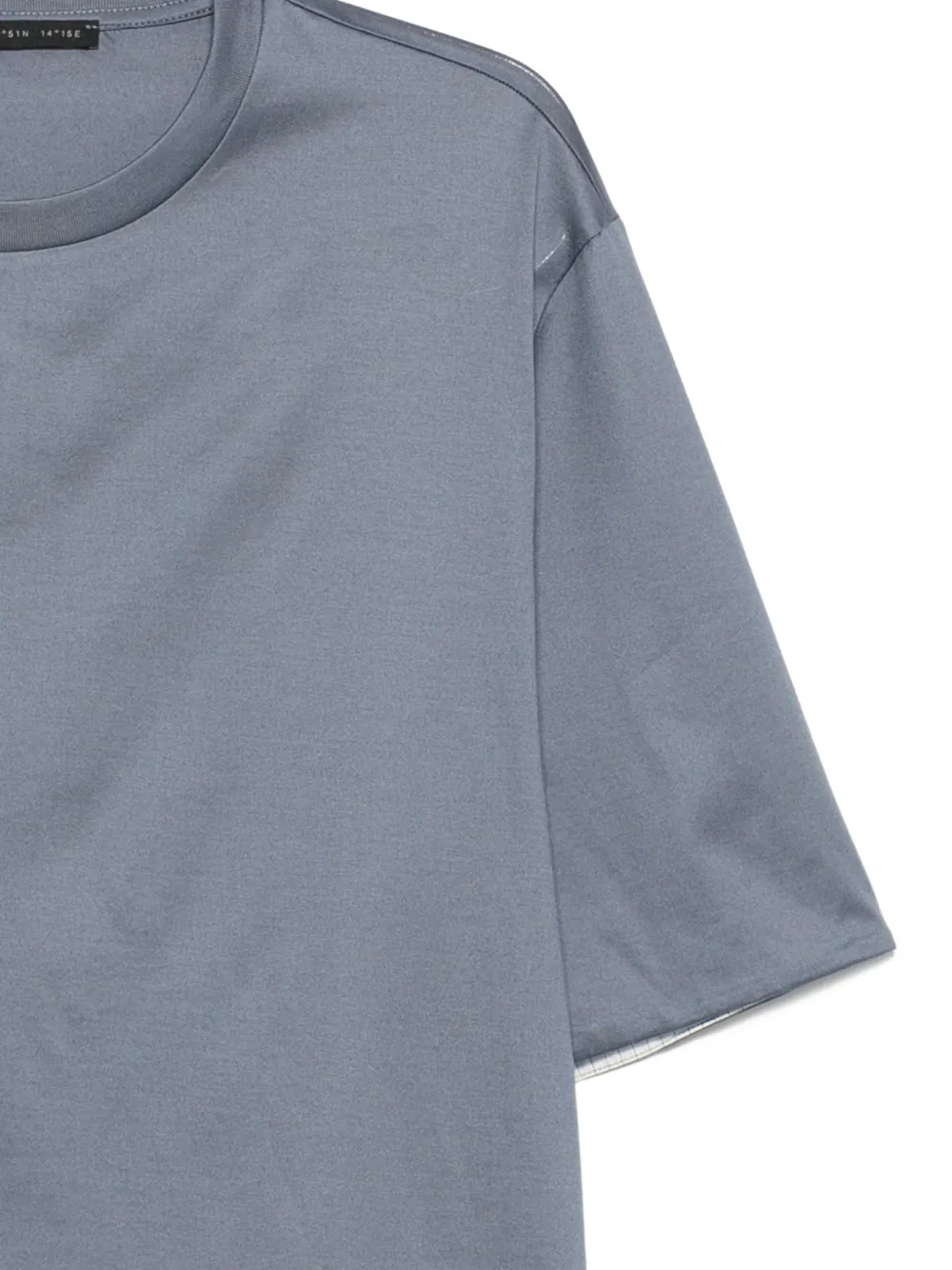 Low Brand T-shirt met ronde hals Blauw
