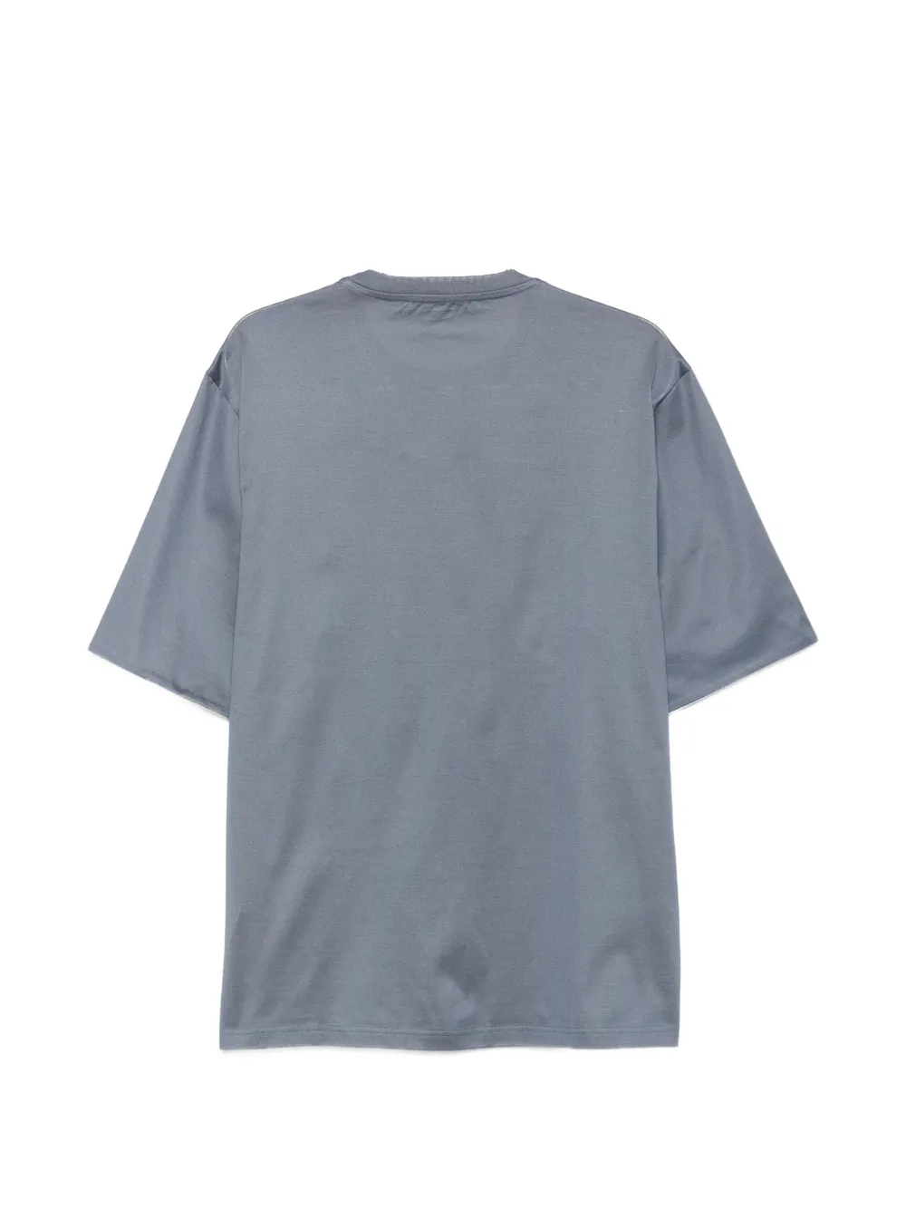 Low Brand T-shirt met ronde hals Blauw