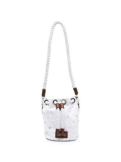 Max Mara rope-detail floral-lace bucket bag