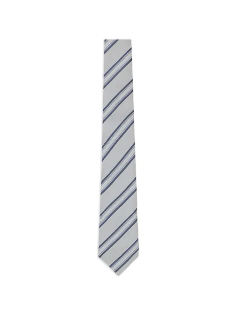 Brunello Cucinelli diagonal-stripe silk tie
