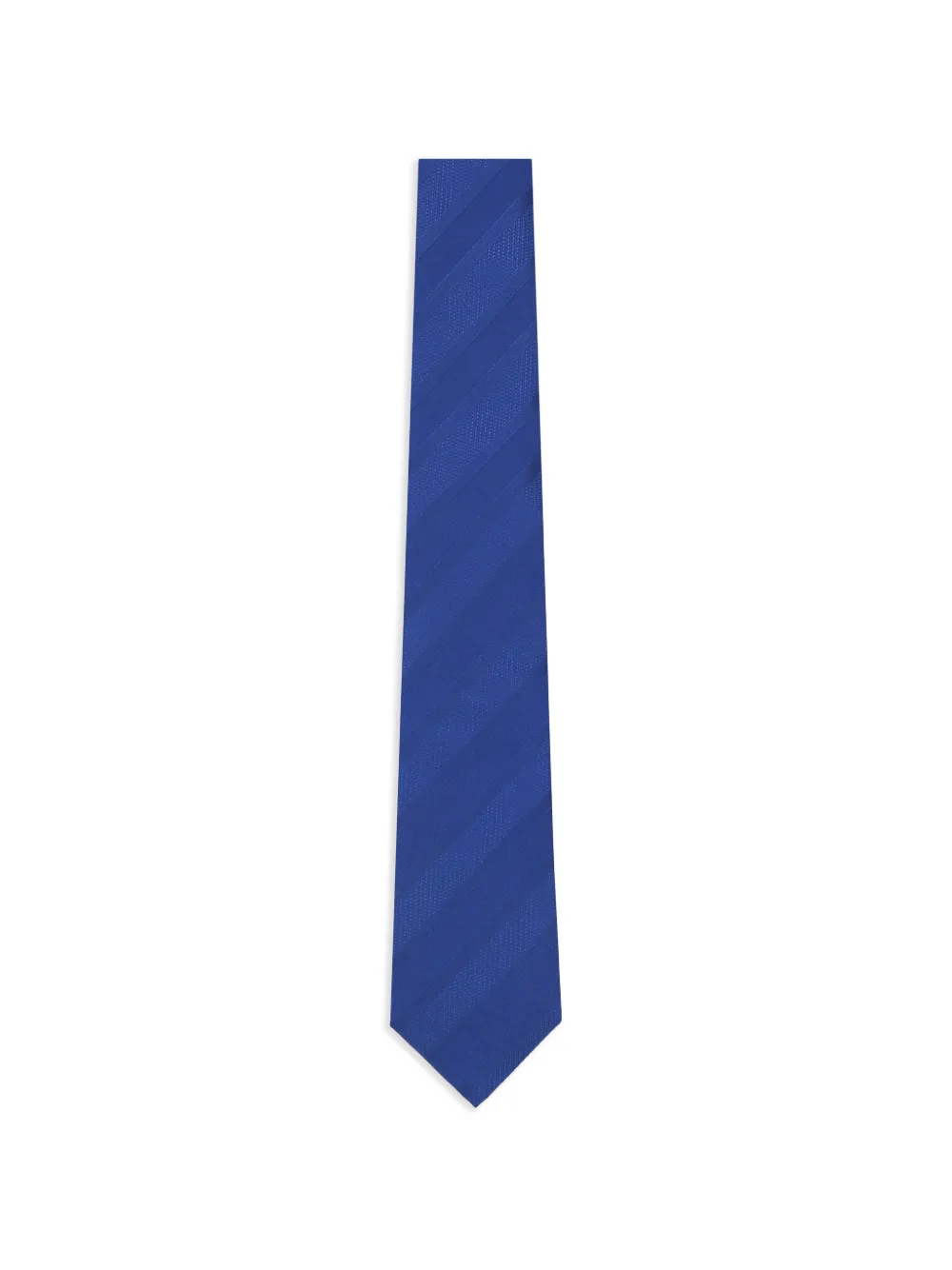 Brunello Cucinelli diagonal-stripe tie - Blau