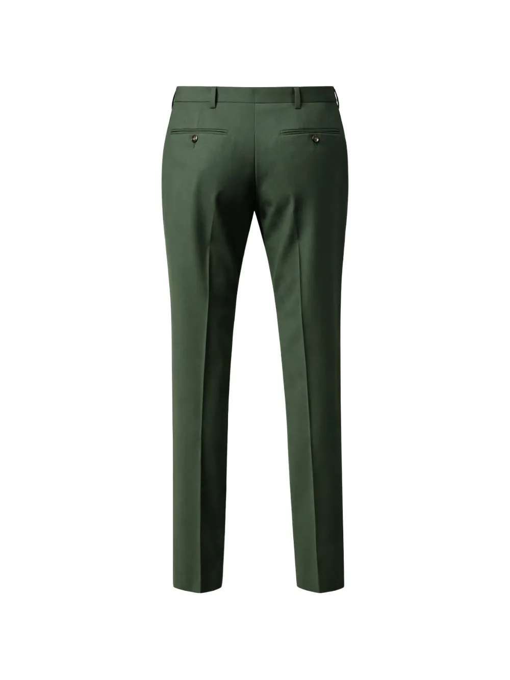 FRANZESE COLLECTION Plooibroek met knoopsluiting Groen