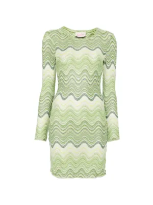 balmain chevron knit dress Balmain Chevron Knit Mini Dress | Red