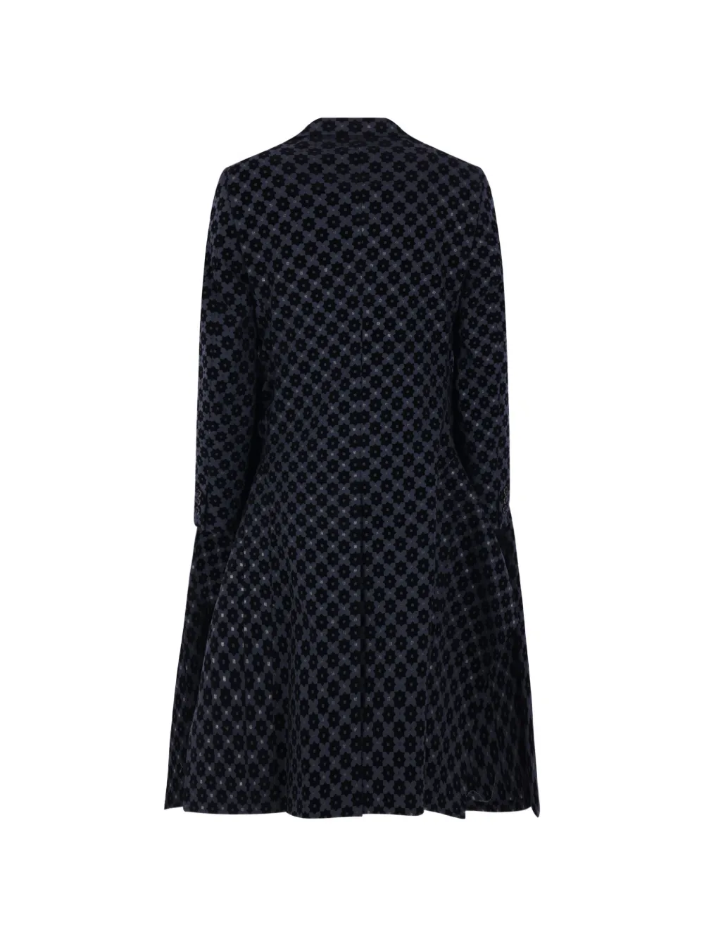 Comme des Garçons Homme Plus Jas met enkele rij knopen en geometrisch patroon Zwart
