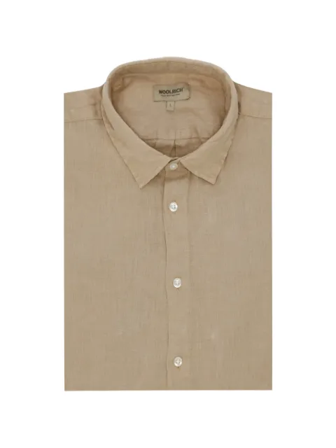 Woolrich mélange-effect button-down shirt