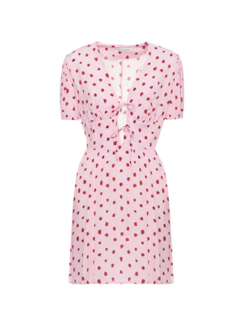 MAR DE MARGARITAS vestido corto estampado con moño