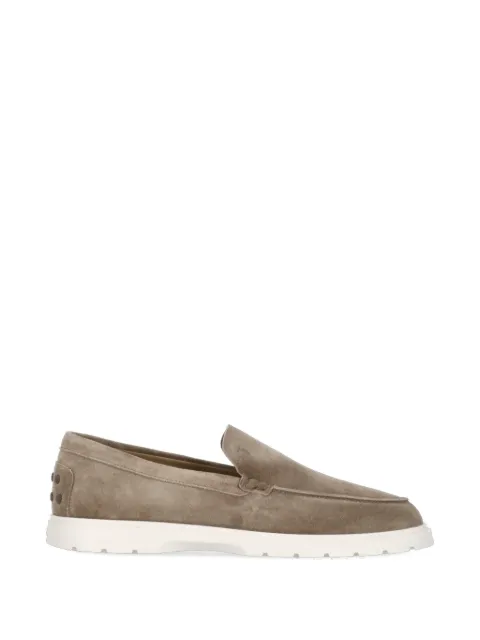 Tod's suede leather loafers