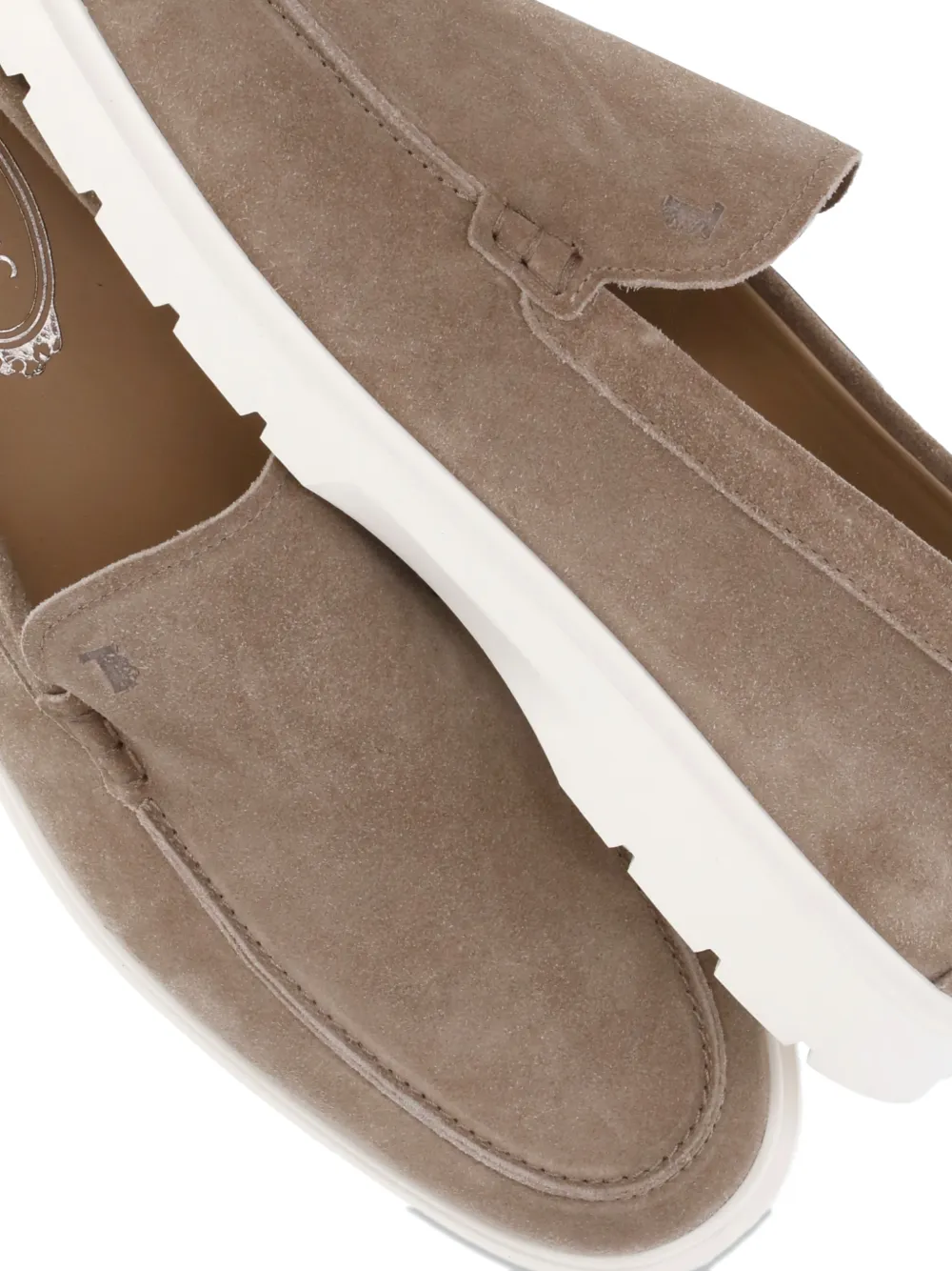 Tod's suede leather loafers Bruin
