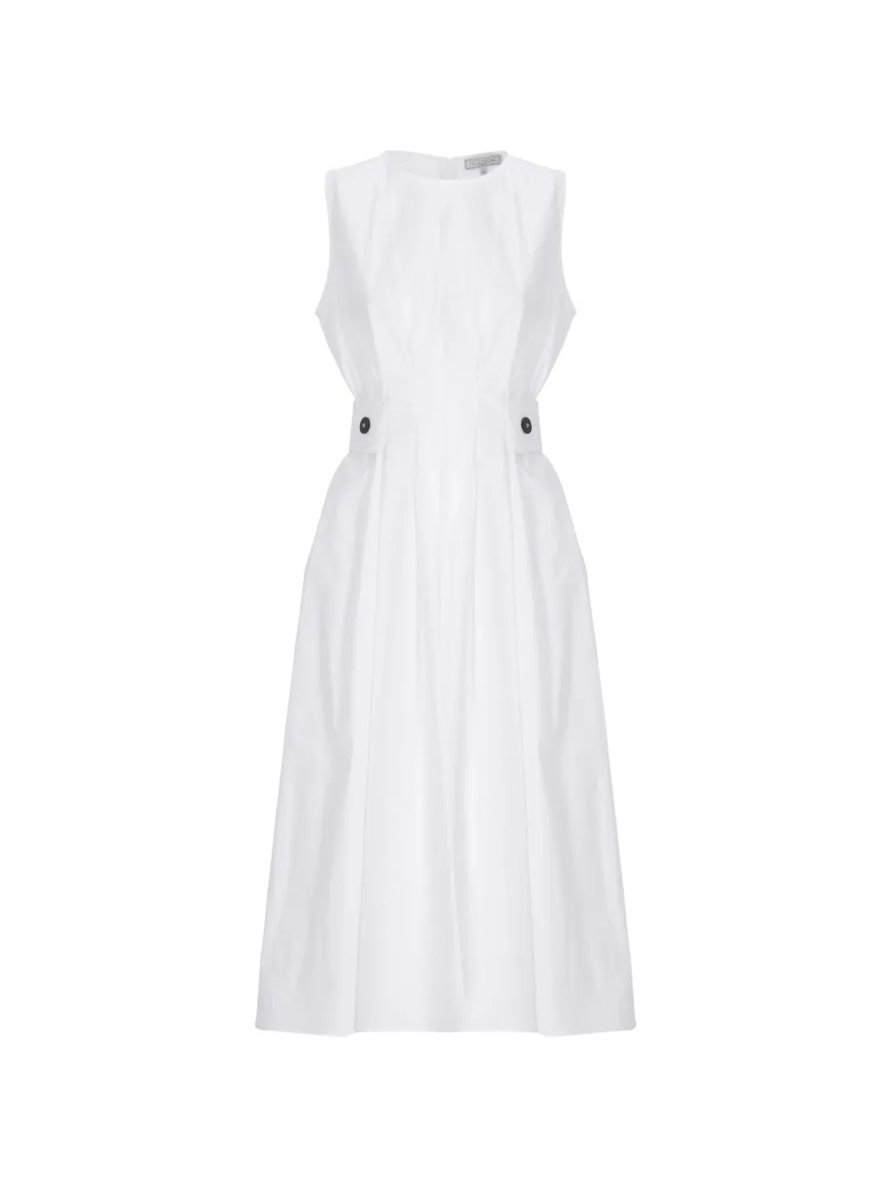 Antonelli sleeveless midi dress - Bianco
