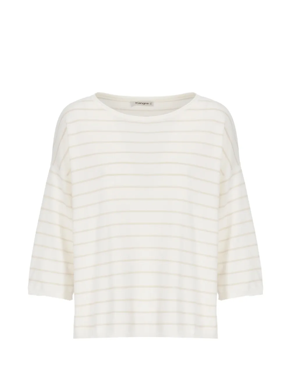 Kangra striped cotton T-shirt - Bianco
