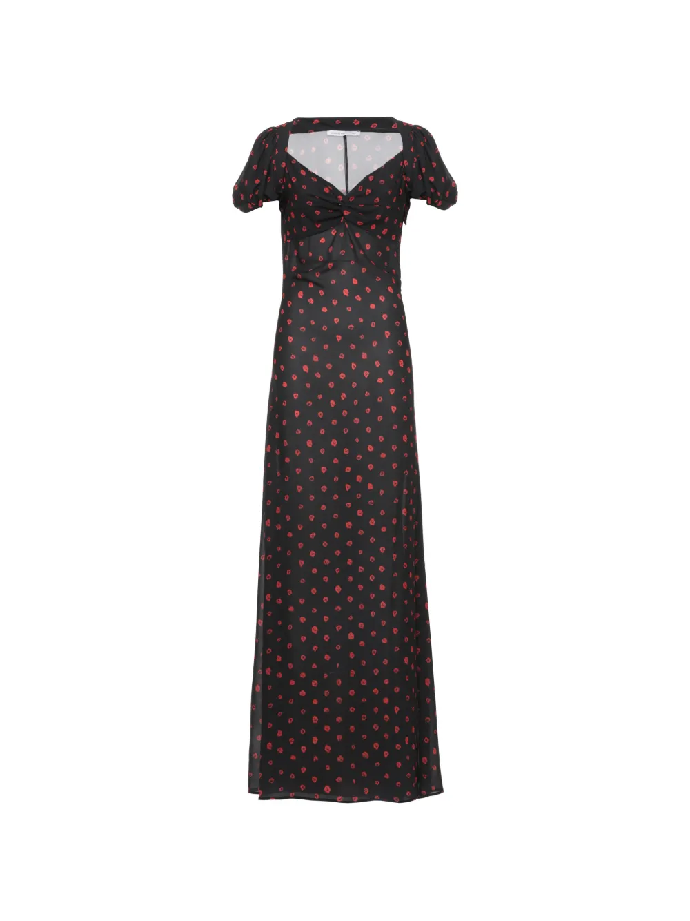 MAR DE MARGARITAS Benedetta floral-print twist-detail maxi dress - Nero