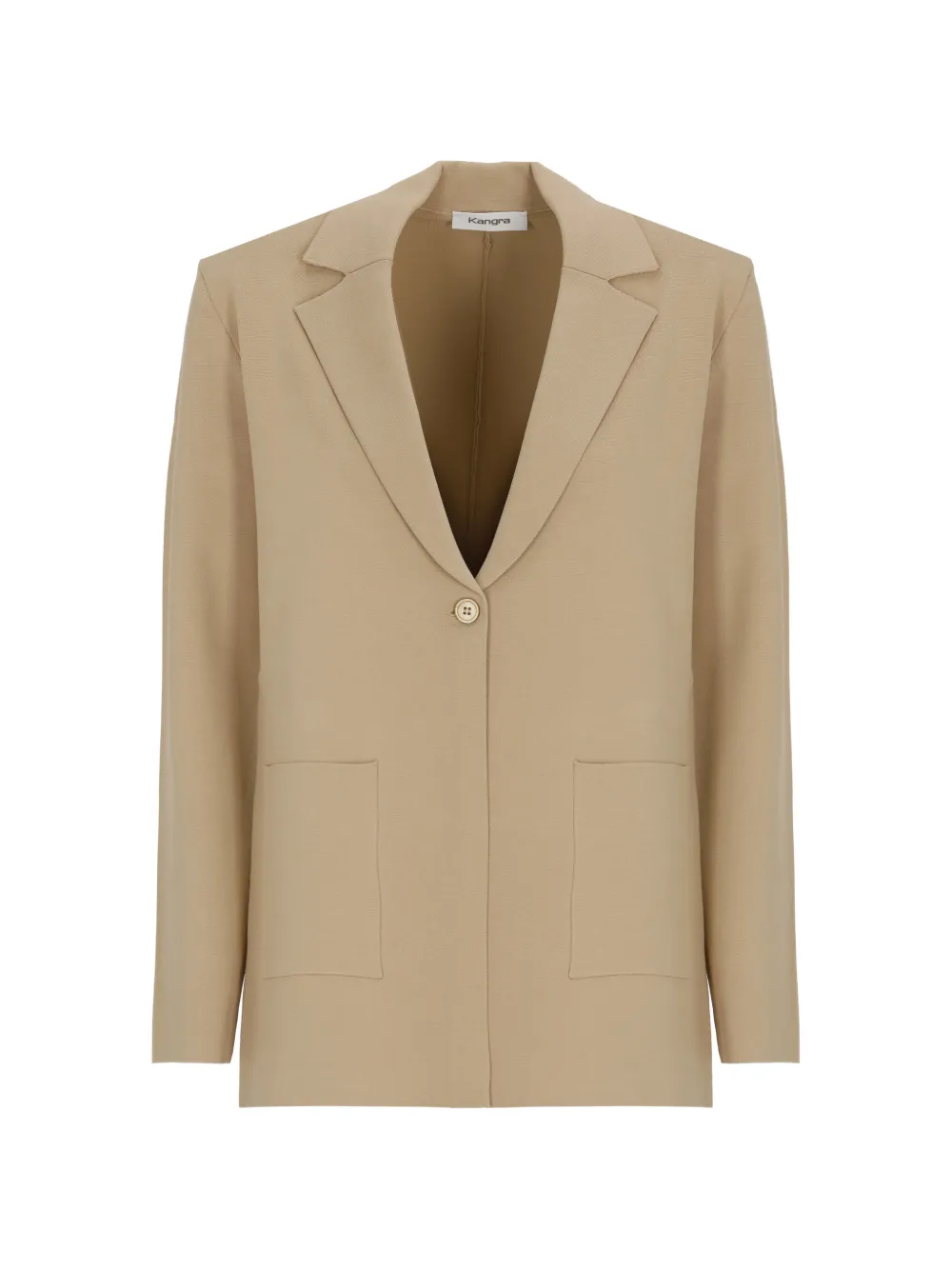 Kangra single-breasted patch-pocket blazer - Toni neutri