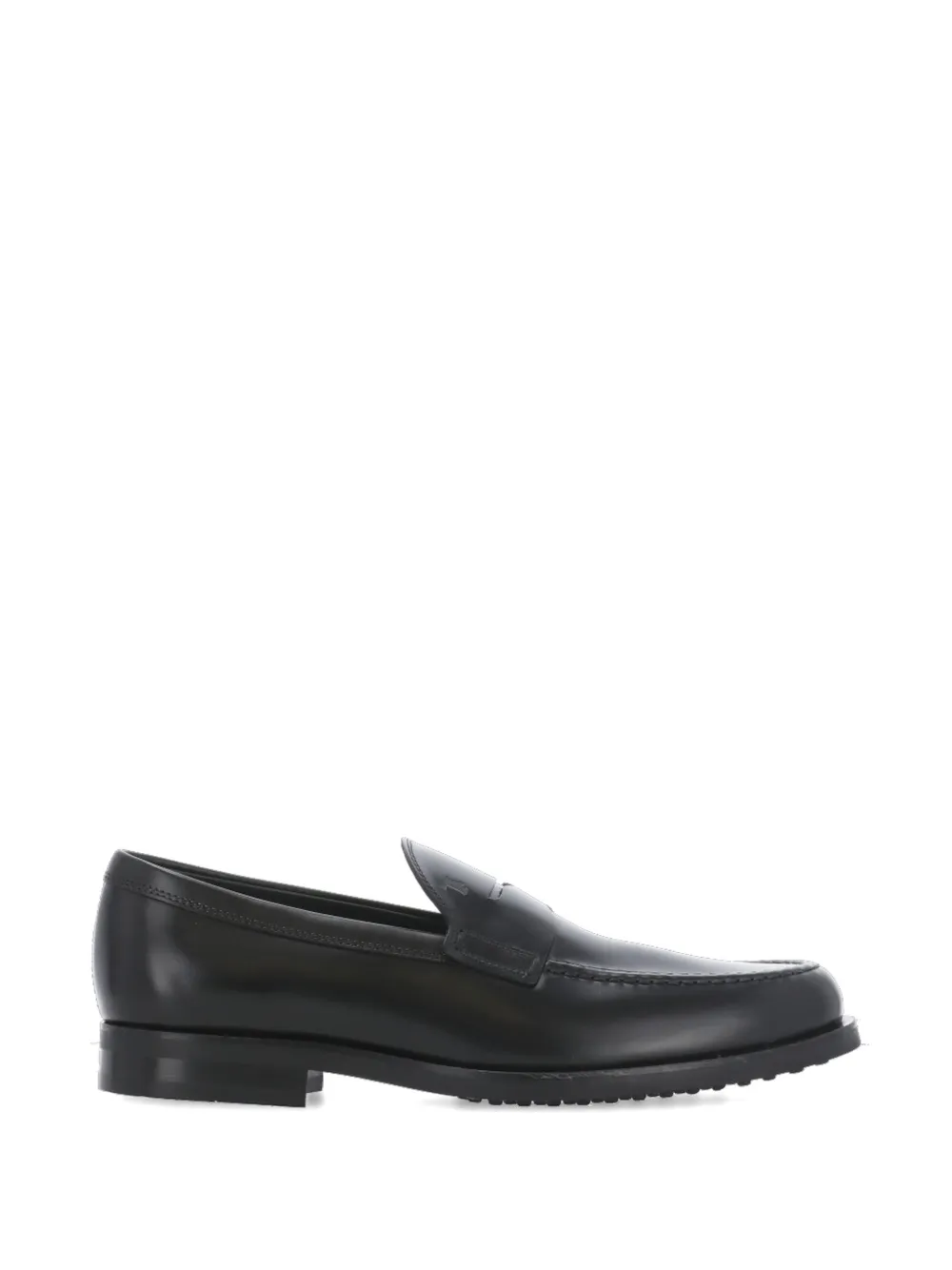 Tod's embossed leather loafers - Nero