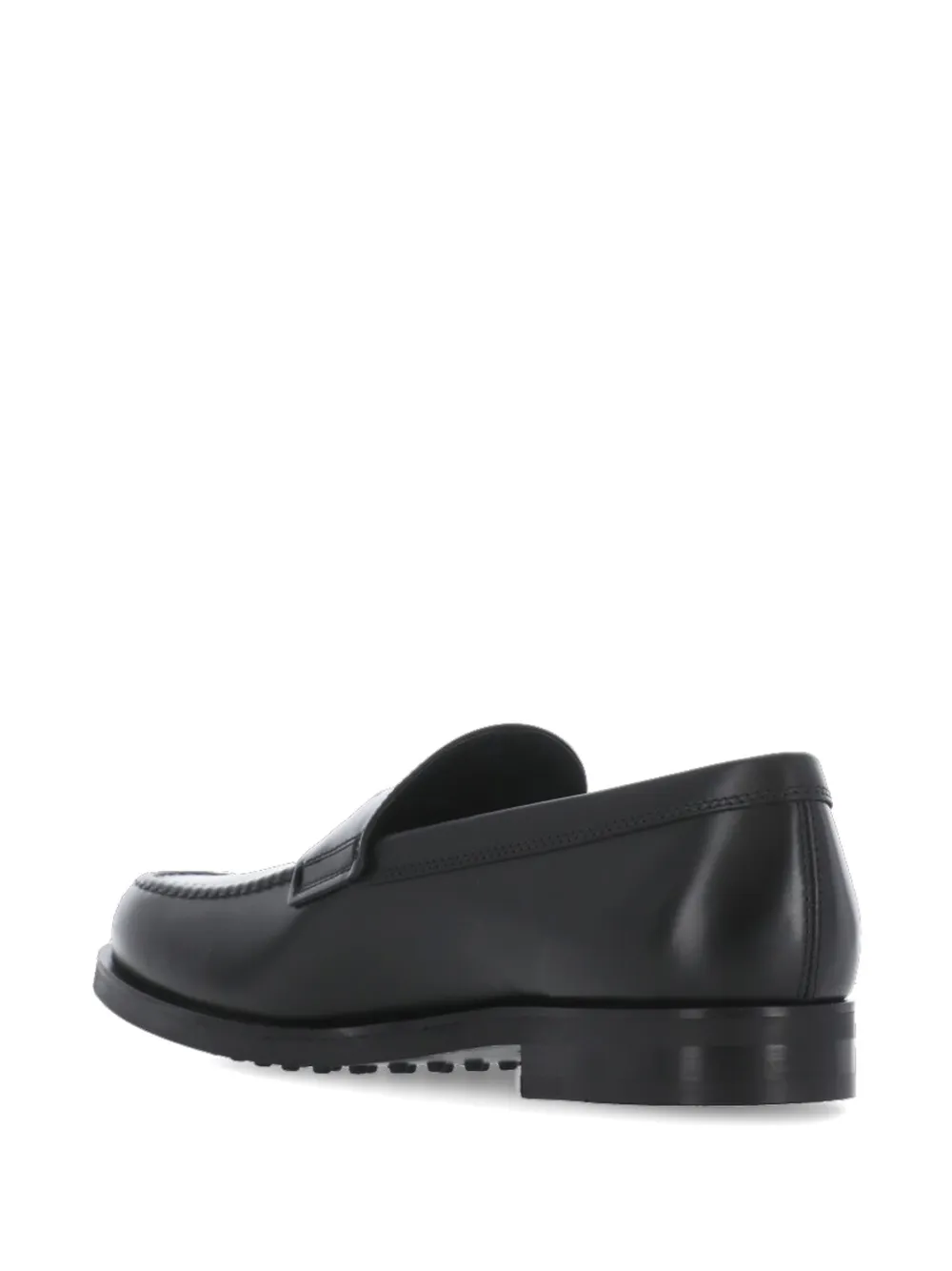 Tod's Leren loafers met reliëf Zwart