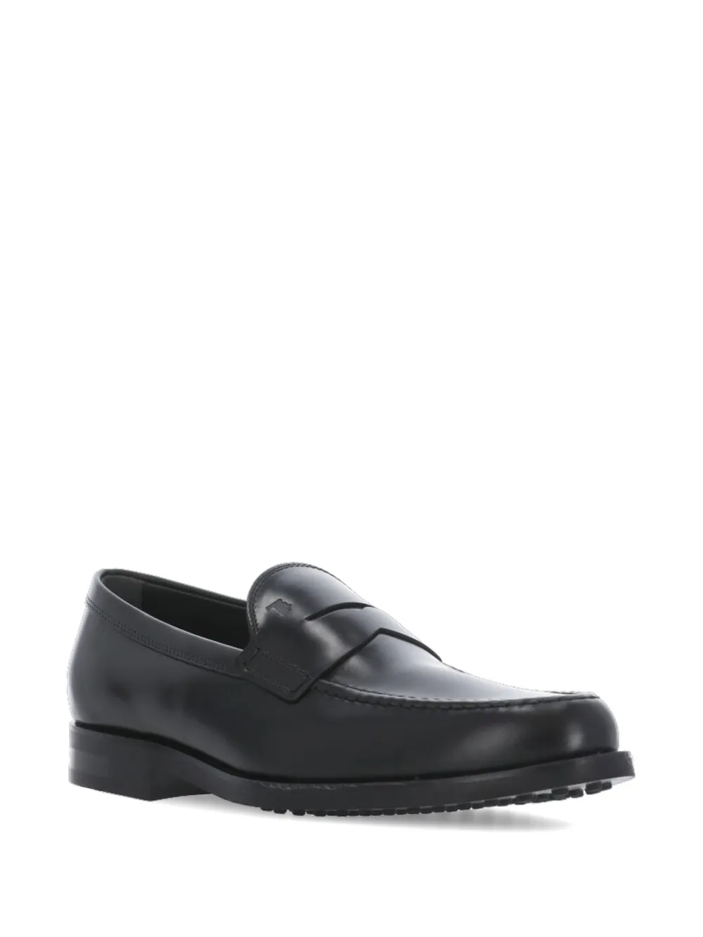 Tod's Leren loafers met reliëf Zwart