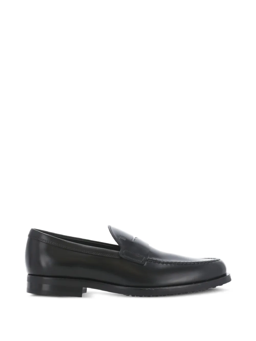 Tod's embossed leather loafers - Nero