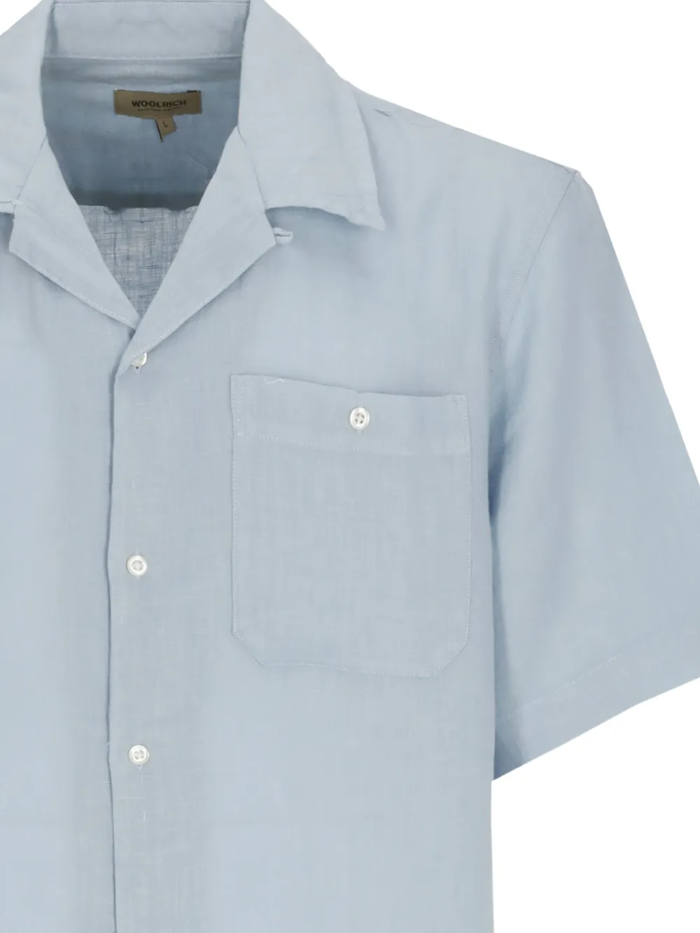 Woolrich Overhemd met korte mouwen Blauw
