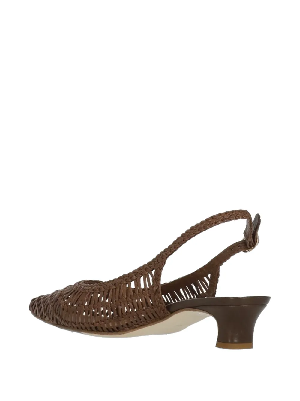 Julie Dee woven slingback pumps Bruin