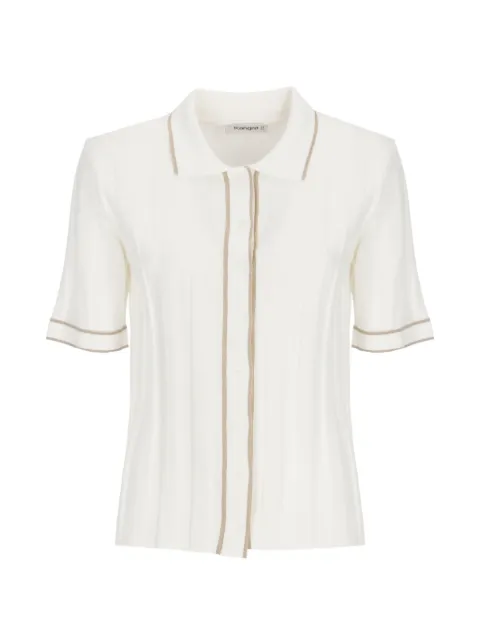 Kangra ribbed-knit contrast-trim shirt