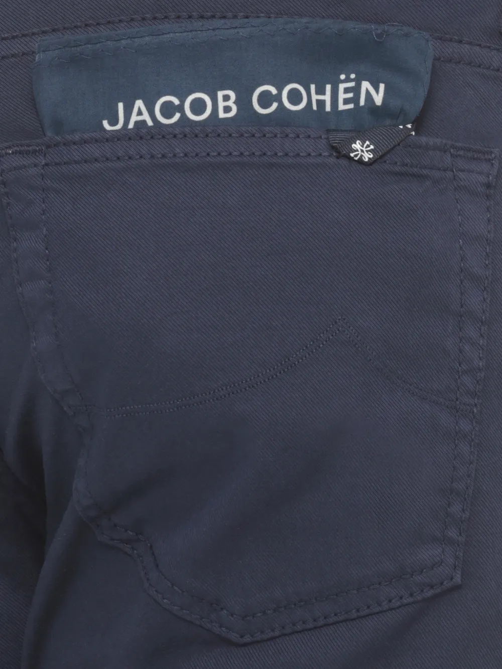 Jacob Cohën Straight broek met logopatch Blauw