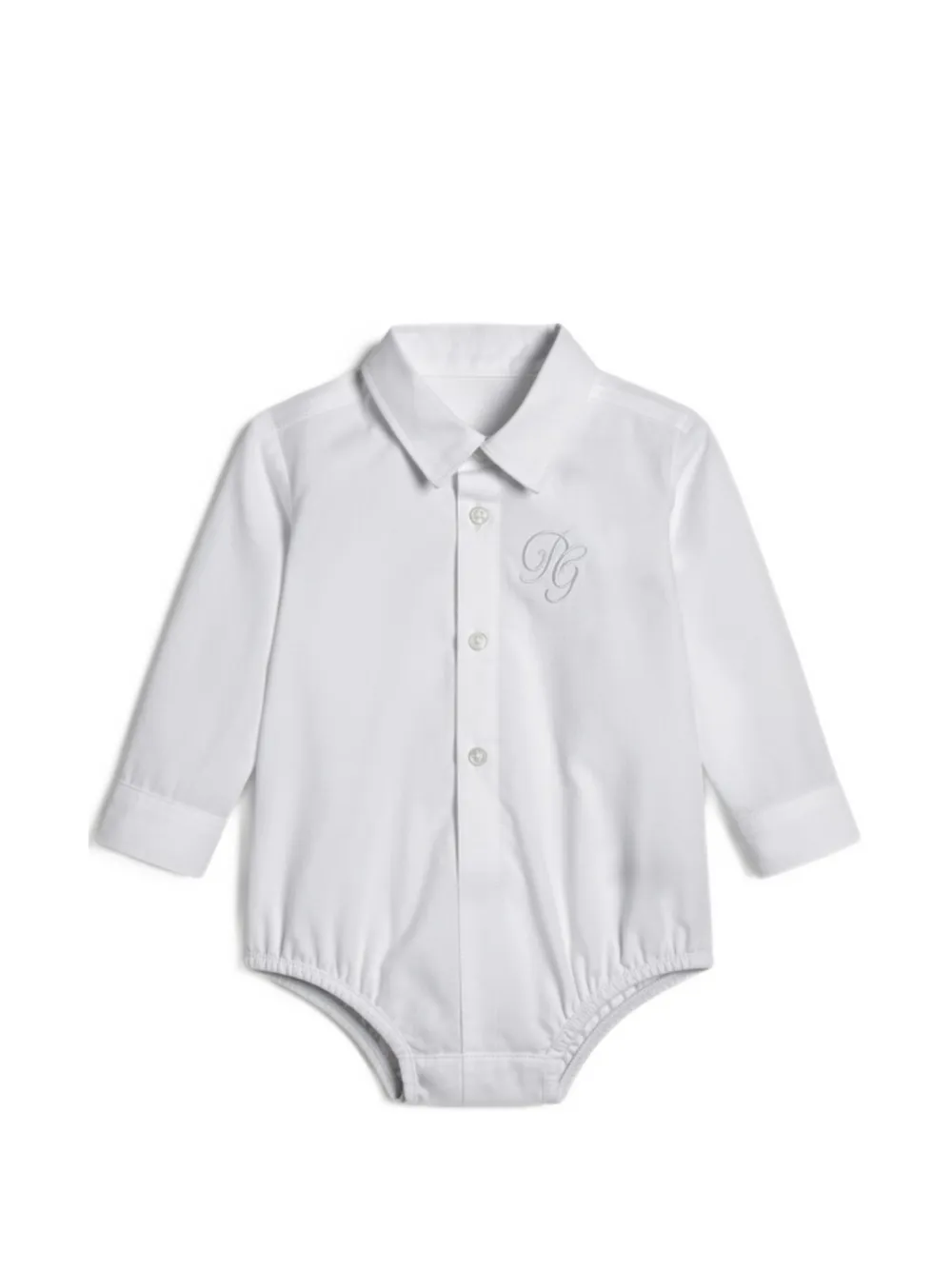 Dolce & Gabbana Kids embroidered bodie - Bianco