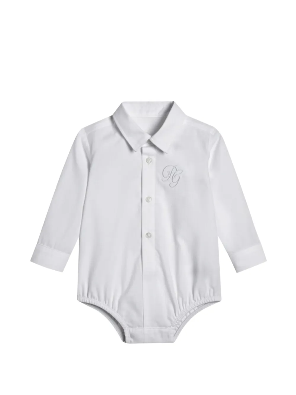 Dolce & Gabbana Kids embroidered bodie - Bianco